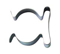 Bulk Hardware BH04494 Clip a Molla Porta-Utensili, Base Larga, in Acciaio Elastico, 16 mm, Bianco, Set di 10