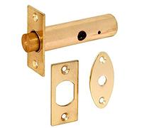 Bulk Hardware BH04747 Perno di Sicurezza in Ottone per Porte, 63 mm, Bianco