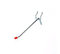 Bulk Hardware BH04847 singolo Pegboard ganci zincati 150 mm adatta a 19 mm Pegboard, set di 24 pezzi