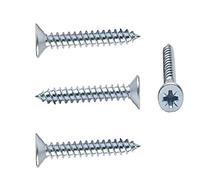 Bulk Hardware BH04870 Pozi Twinthread CSK Bzp 4 x 1/2 (3.0 x 12), set da 50 pezzi