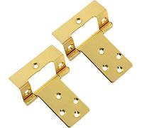 Bulk Hardware BH04894 Cranked cerniera a filo electro-brassed 50 mm x 16 mm, set da 4 pezzi