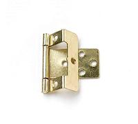 Bulk Hardware BH04895 Cranked cerniera a filo electro-brassed 50 mm x 16 mm, confezione da 20 pezzi