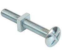 Bulk Hardware BH04907 Roofing Bolt & nut Bzp M6 x 60 mm, set da 4 pezzi