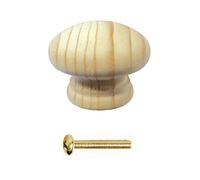 Bulk Hardware BH04914 pino, per anta manopola con bullone e inserto legno 38 mm, set da 4 pezzi