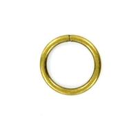 Bulk Hardware BH05166 tendaggi tenda canna anello antico in ottone metallo dimensione interno 25 mm, set di 12 pezzi