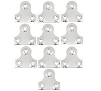 Bulk Hardware BH05296 vetro specchio quadro appeso piatto rotondo cromato 32 mm, set di 10 pezzi