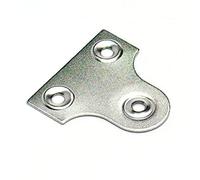 Bulk Hardware BH05297 vetro specchio quadro appeso piatto rotondo cromato 38 mm, set da 4 pezzi