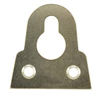 Bulk Hardware BH05298 vetro specchio quadro appeso piatto scanalato in ottone placcato 19 mm, set di 10 pezzi