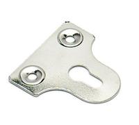 Bulk Hardware BH05301 vetro specchio quadro appeso piatto scanalato cromato 38 mm, set di 10 pezzi