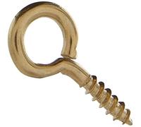 Bulk Hardware BH05414 vite Eye electro-brassed acciaio 30 mm, confezione da 100 pezzi