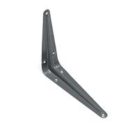 Bulk Hardware BH05658 mensole London Style, 225 x 175 mm (22,9 x 17,8 cm), carico 29,5 kilogram - grigio, confezione da 20