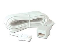 Bulk Hardware BH05739 Cavo Telefonico di Prolunga, Bianco