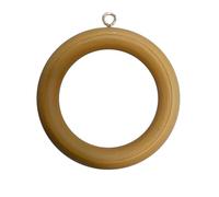 Bulk Hardware BH05767 asta per tende estensibile in legno anelli con vite a occhiello, diametro interno 45 mm (1.3/4 inch) Diametro esterno 64 mm (2.1/2 inch) - marrone medio, confezione da 24
