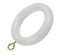 Bulk Hardware BH05772 Anelli per Bastoni per Tende, Bianco, Set di 24 Pezzi