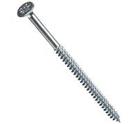 Bulk Hardware BH05897 svasata Twinthread multiuso a croce Pozidriv viti per legno, 30,5 x 10,2 cm - zincato brillante, confezione da 100