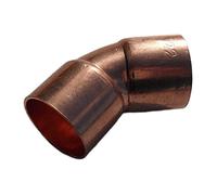 Bulk Hardware BH05933 estremità per fissaggio 45 gradi gomito, 22 mm, bianco, BH05933