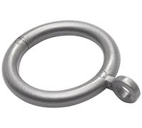 Bulk Hardware BH05949 plastica tende estensibile canna anelli con occhiello, diametro interno. 28 mm (1.1/4 inch) Diametro esterno. 40 mm (1.1/2 inch) - grigio, confezione da 24, bianco, BH05949