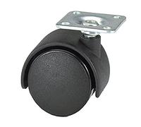 Bulk Hardware BH06027 ricino ruota doppia piastra Fix 50 mm, set da 4 pezzi