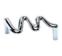 Bulk Hardware BH06153 credenza armadietto maniglia ZIG zag stile metallo, nichel opaco, 64 mm, set da 4 pezzi