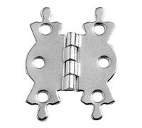 Bulk Hardware BH06196 cerniera farfalla cromato 40 mm (confezione da 4), argento