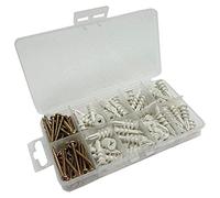 Bulk Hardware BH06585 assortimento di nylon redi-driva cavità tasselli e viti in a 10 scomparti custodia per il trasporto.