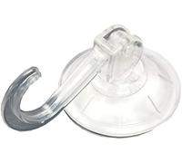 Bulk Hardware BH06633 - Ganci a ventosa, rivestiti, 37 mm, colore: Trasparente