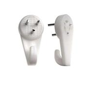 Bulk Hardware - Ganci in nylon per appendere quadri su cartongesso e pareti robuste, non lasciano tracce, colore: bianco