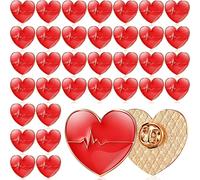 Bulk Heart Disease Nurse Pins - Spille da bavero per la settimana dell'assistente medico, Medium, Metallo