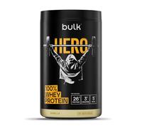 Bulk Hero Whey Proteine in Polvere | Vaniglia | 26 Porzioni | 26g Proteine + 3g Creatina | 5g BCAA | Basso Zucchero | Assorbimento Rapido | Isolato, Idrolizzato & Concentrato