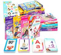Bulk Licensed Flash Card per i più piccoli - 9 confezioni di flashcard Learning Set con Hello Kitty, Paw Patrol, Spongebob, Disney Princess, Altro | Apprendimento prescolare della scuola materna