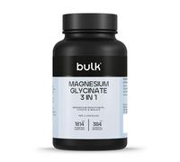 Bulk Magnesio 3-in-1 Complex | 1800mg alto assorbimento | Integratore di magnesio a tripla forza bisglicinato, citrato, malato | Supporta la funzione muscolare, l’energia e il recupero | 90 compresse