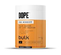 Bulk Polvere Pre-Workout Dope | Arancia e Mango | 3 g di creatina per porzione | 200 mg di caffeina | Citrullina malato e arginina AKG | Beta-alanina | Energia, concentrazione e prestazioni | 510 g