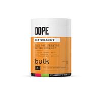 Bulk Polvere Pre-Workout Dope | Strawberry Lime | 3g Creatine per Serving | 200mg Caffeine | Citrulline Malate & Arginine AKG | Beta-Alanine | Energy, Focus & Performance | 510g Supplement
