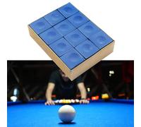 Bulk Pool Cue Gesso Cubi Confezione da 12 Forniture per Piscina Biliardo Biliard