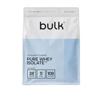 Bulk Pure Whey Isolate, Biscotto al Cioccolato, 4kg | Da 24 a 26g di Proteine, 100% Isolato del Siero, Pochi Zuccheri e Grassi, Facile da Miscelare, Supporta i Muscoli