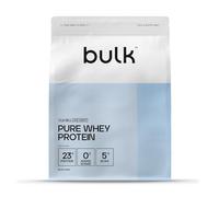 Bulk Pure Whey Proteine in Polvere Meno Dolce, Vaniglia, 23g di Proteine e 5g di BCAA, Shake di Whey Concentrato, A Basso Contenuto di Zuccheri, Supporta la Crescita e il Recupero Muscolare, 1kg