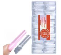 Bulk Set di 150 forme trasparenti per extension in gel per unghie in acrilico per casa o salone