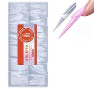Bulk Set di 150 forme trasparenti per unghie in gel per extension per casa o salone di bellezza