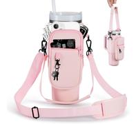 Bulkitem da 30 once della bottiglia d'acqua con tasca per il telefono per bicchiere rosa Stanley da 30 once con manico a tazza d'acqua in neoprene Ca