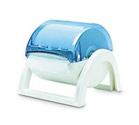 BULKY Soft BS 01300 Dispenser per pulizia ruote, un massimo di 31 cm di diametro, bianco/blu/trasparente