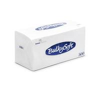 BULKY Soft BS 32130 lavagna tovaglioli Compact 1/4 volte, 1 Veli, 30 cm x30 cm, Bianco (Confezione da 500 pezzi)