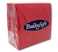 Bulkysoft Tovaglioli di carta morbida 33x33cm Rosso