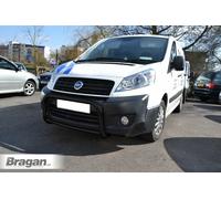 Bull BAR A Barra Per fiat scudo 2007 - 2016 Acciaio Inox Accessori - Nero