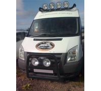 Bull BAR A Barra Per ford transit mk7 2007 - 2014 Inox Accessori - Nero