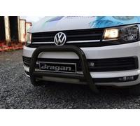 Bull Bar ABar Acciaio Per Volkswagen Transporter T5 04-10 UE EC APPROVATO NERO