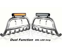 Bull Bar + Light Bar Per Renault Trafic 2014 - 2022 Alta Targa Rimovibile
