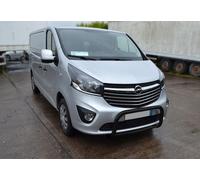 Bull Bar NERO Per Peugeot Expert 2007 - 2016 Paracolpi Anteriore In Acciaio