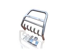 Bull BAR per Nissan Navara D23/Np300 2016+ Abar Inox Staccabile Logo Piastra