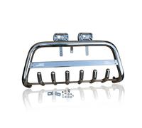 Bull BAR + Punti x2 Per Vauxhall Opel Vivaro 02-14 Staccabile Logo Centro