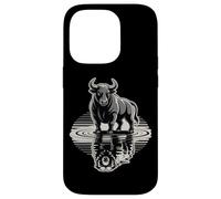 Bull Bear Reflection Mercato azionario Trader Custodia per iPhone 14 Pro